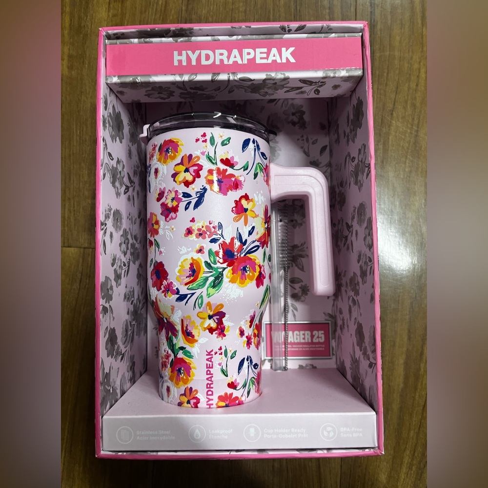 *NEW* Hydrapeak Voyager 25 oz Floral Water Bottle